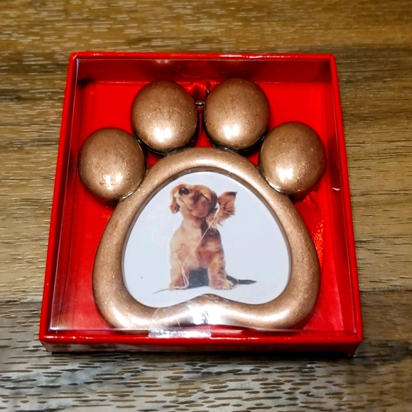 Nwt! Pet frame Ornament Gold/Bronze/Silver - Picture 1 of 6